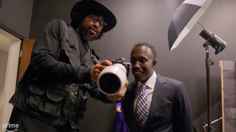 A photographer with Kwesi Adofo-Mensah