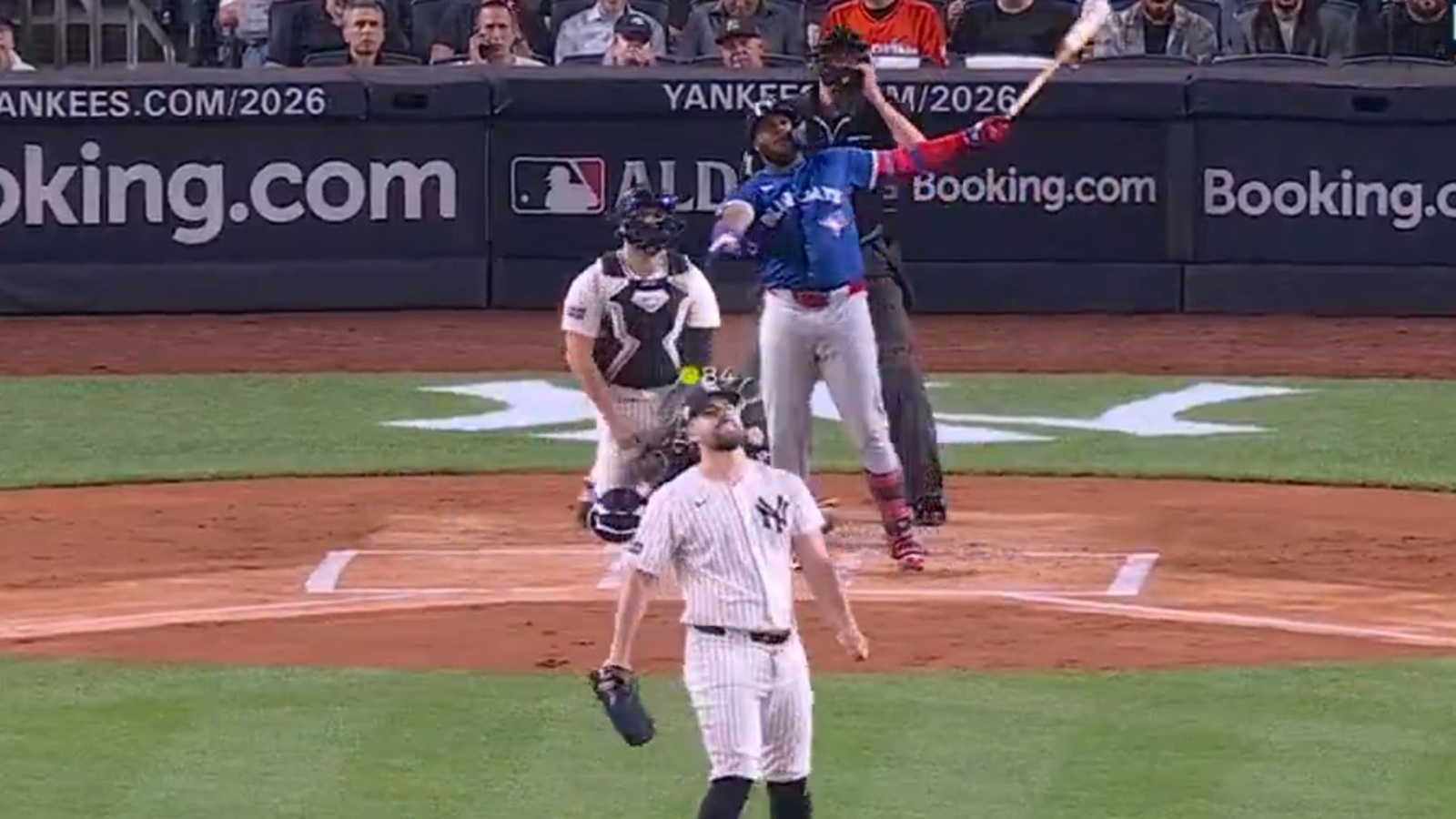 Vladimir Guerrero Jr. hitting a home run