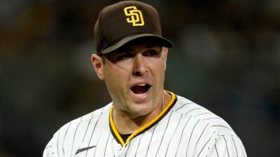 Craig Stammen looks on