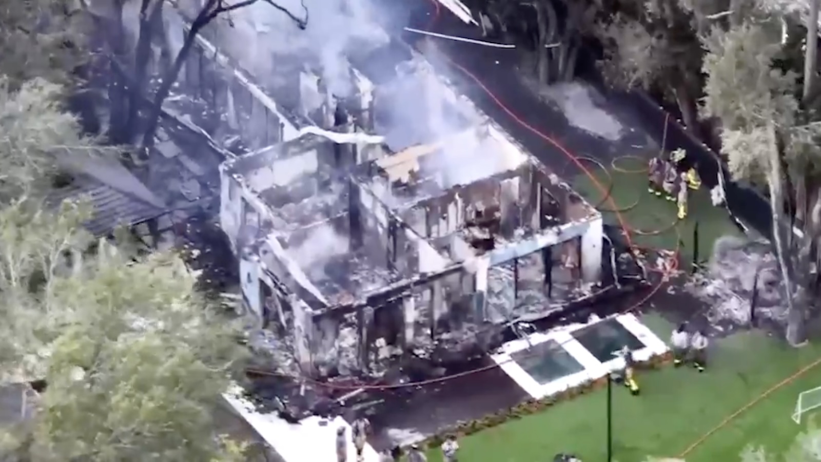 A house registered to Erik Spoelstra burned down