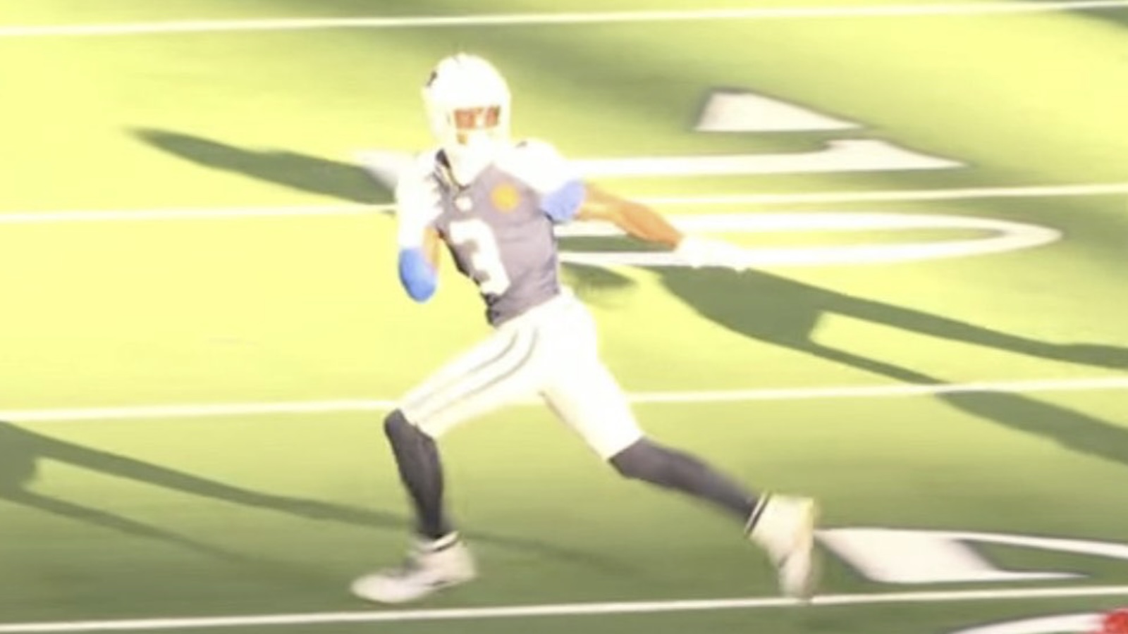 George Pickens loses a ball in the sun
