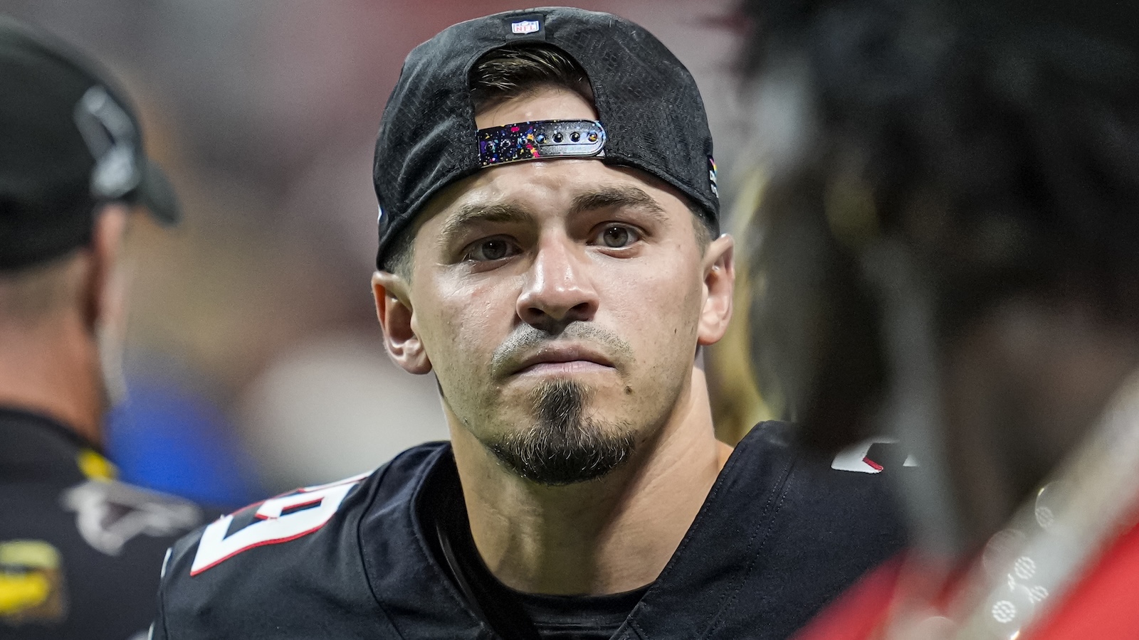 Parker Romo looks on