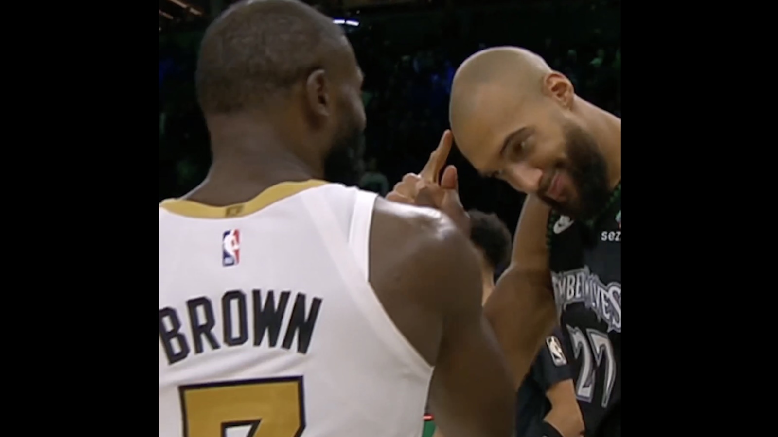 Rudy Gobert had a savage message for Jaylen Brown