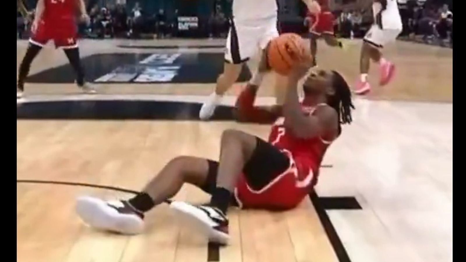 Andre Mills sitting down