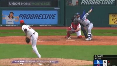 Andy Pages swings at a pitch