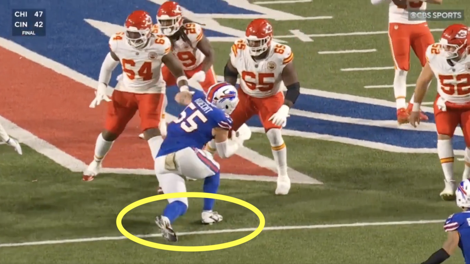 Bills' Michael Hoecht suffered torn Achilles but somehow kept playing