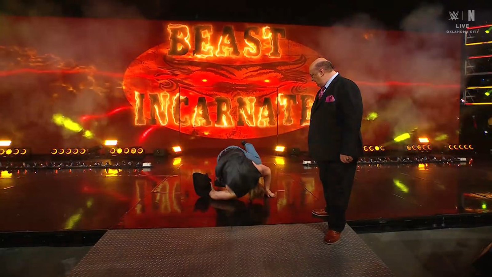 Brock Lesnar had embarrassing fall during his WWE entrance