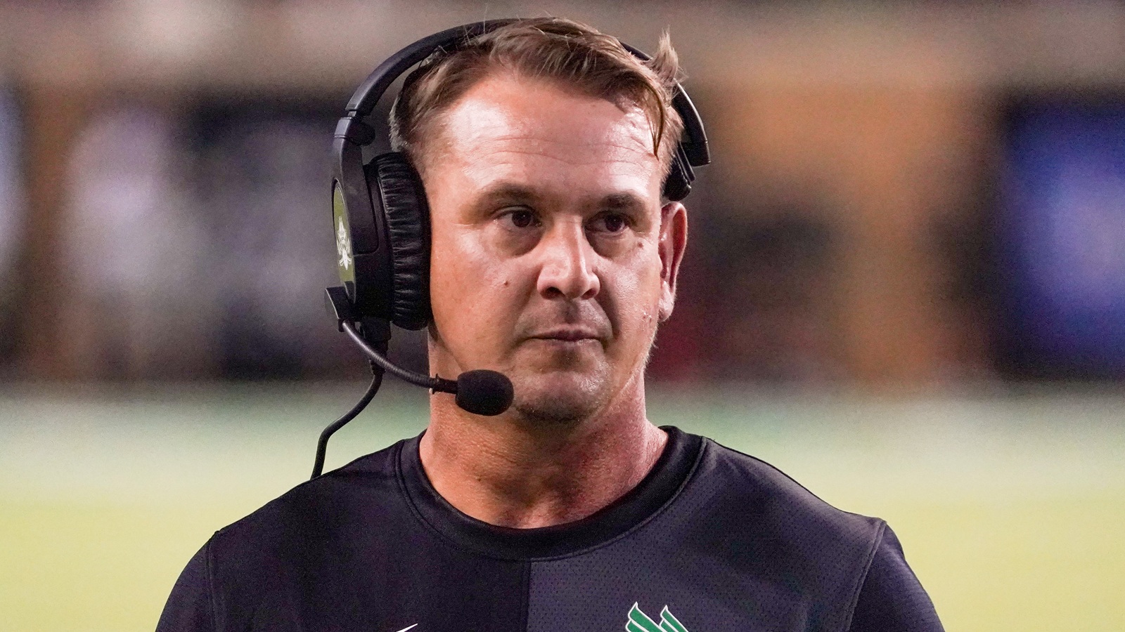 Eric Morris wearing a headset