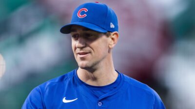 Kyle Hendricks smiling
