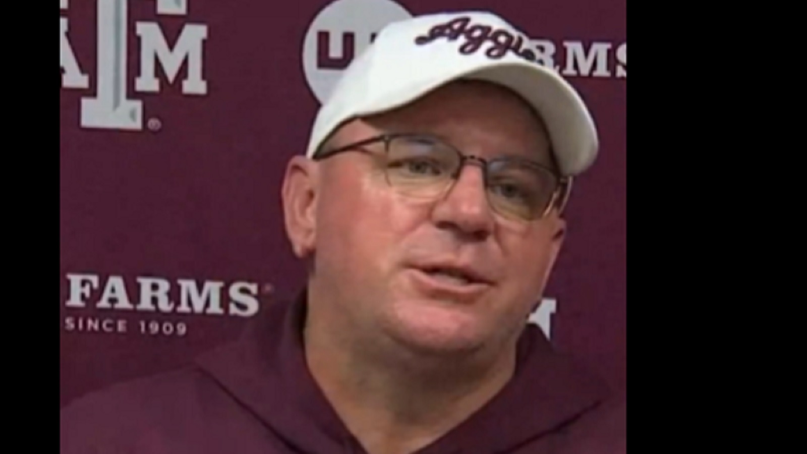 Mike Elko in a postgame press conference