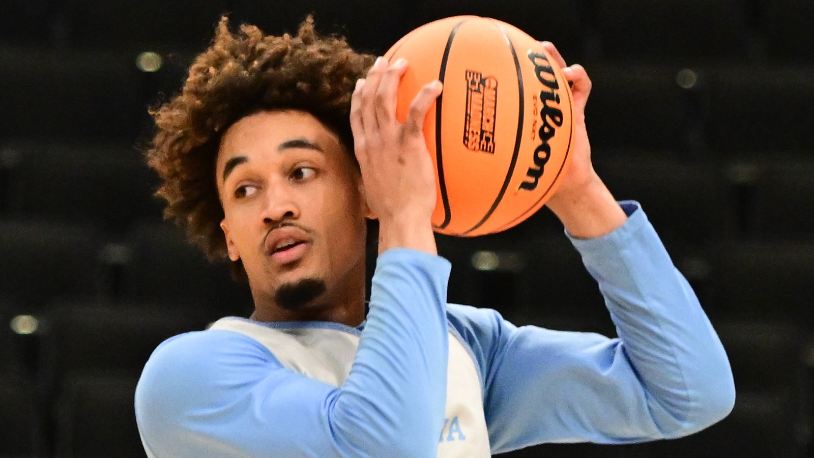 Seth Trimble during a practice