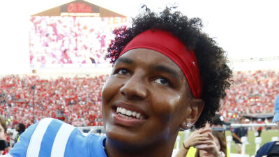 Trinidad Chambliss in Ole Miss uniform