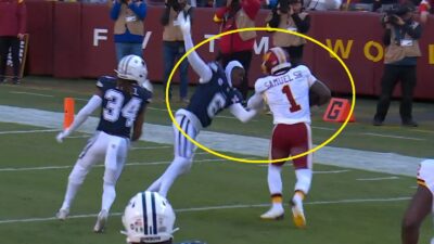 Deebo Samuel trucking a defender