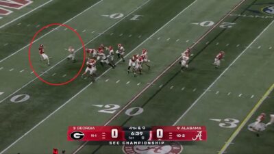 Georgia SEC Championship blocked punt