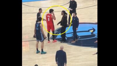 Ja Morant confronting Deni Avdija