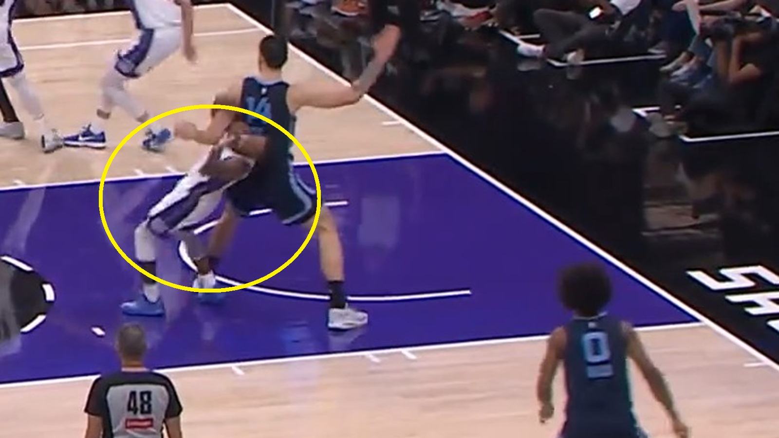 Malik Monk gets fined by the NBA for ridiculous flop