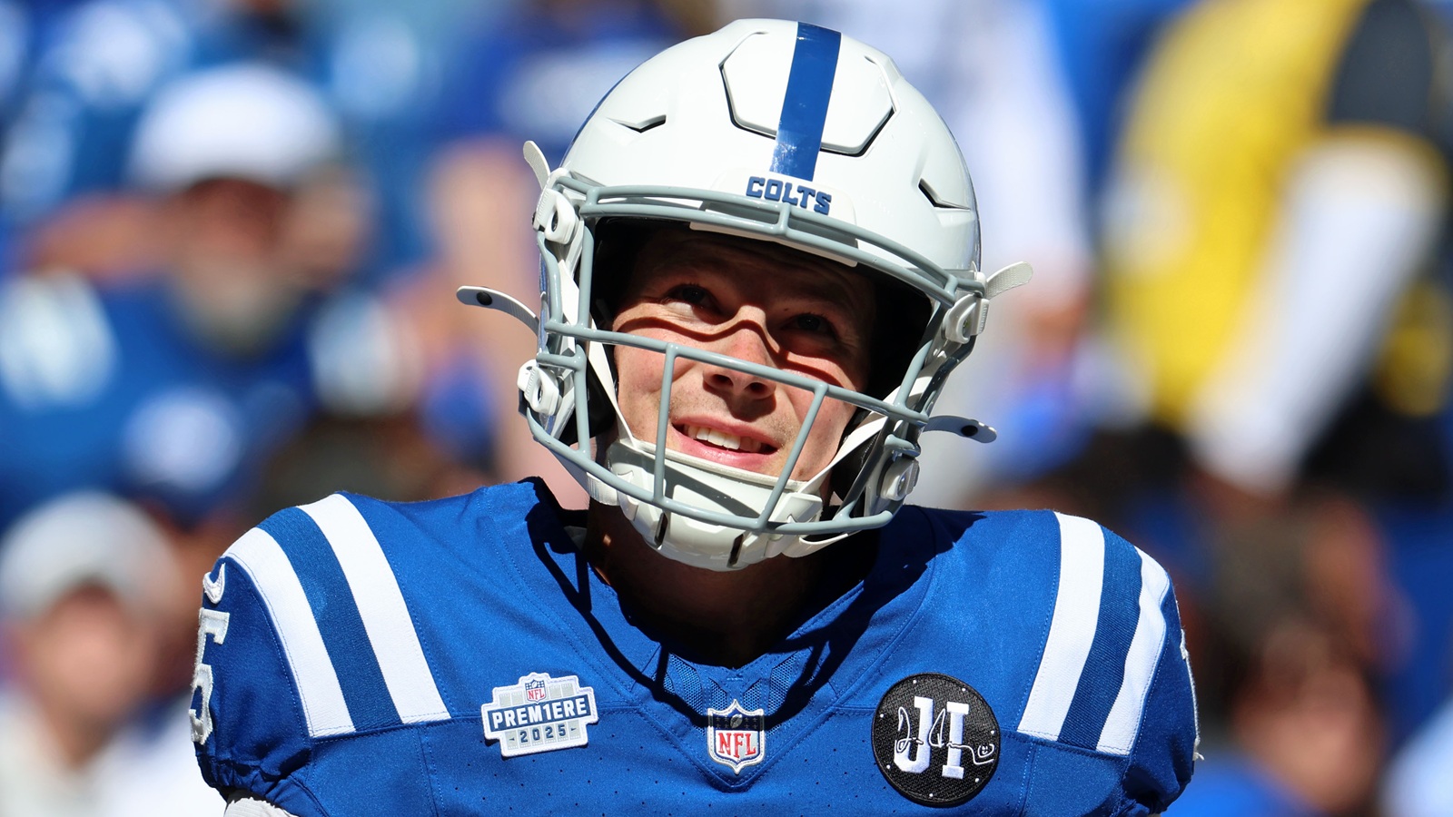 Riley Leonard playing for the Colts