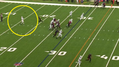 Colts punt team gets a first down