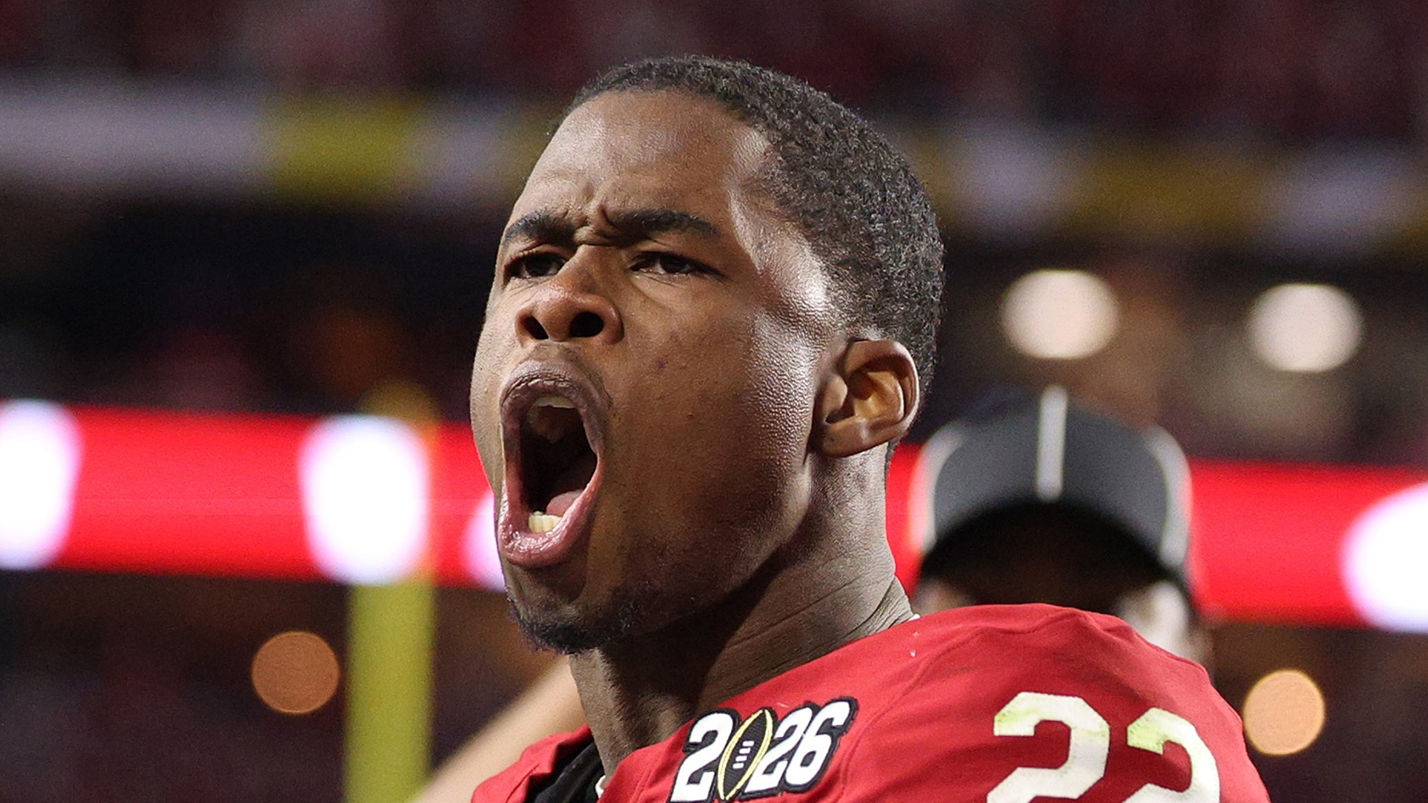 Jamari Sharpe shouting