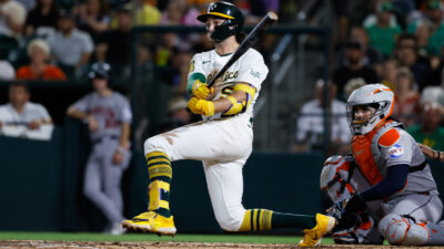 A's shortstop Jacob Wilson