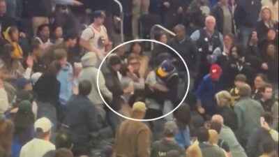 Golden State Warriors fans brawl