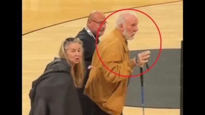 Gregg Popovich at a G League game