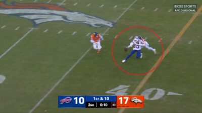 Josh Allen fumbling