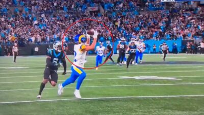 Puka Nacua drops a pass