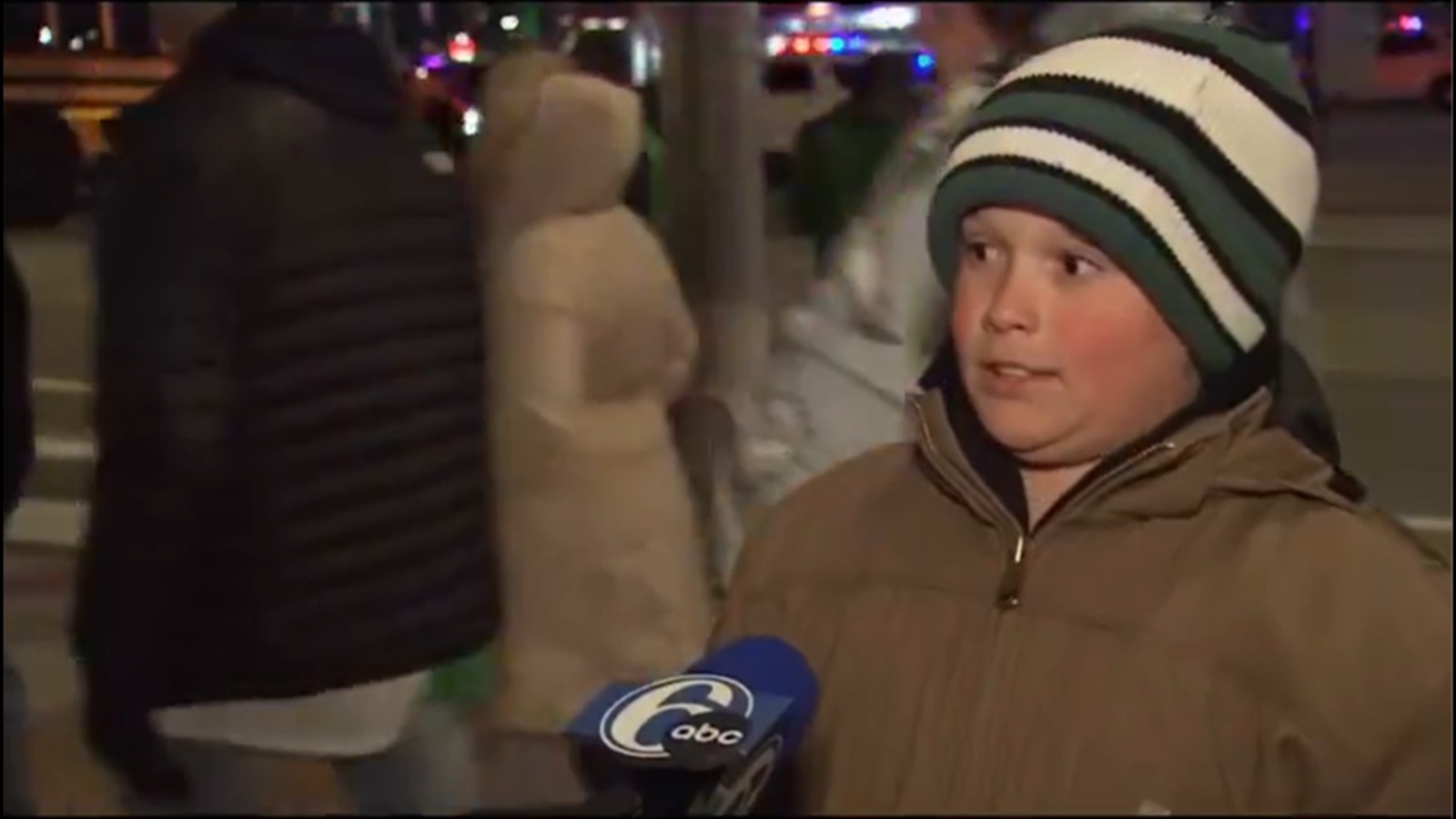 Young Eagles fan Sam Salvo