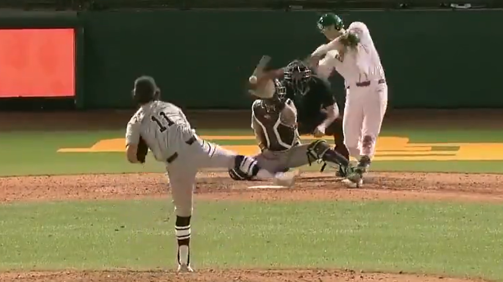 Baylor's Tyce Armstrong hits three grand slams.