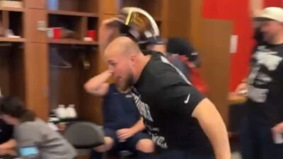 Seahawks players playing baseball