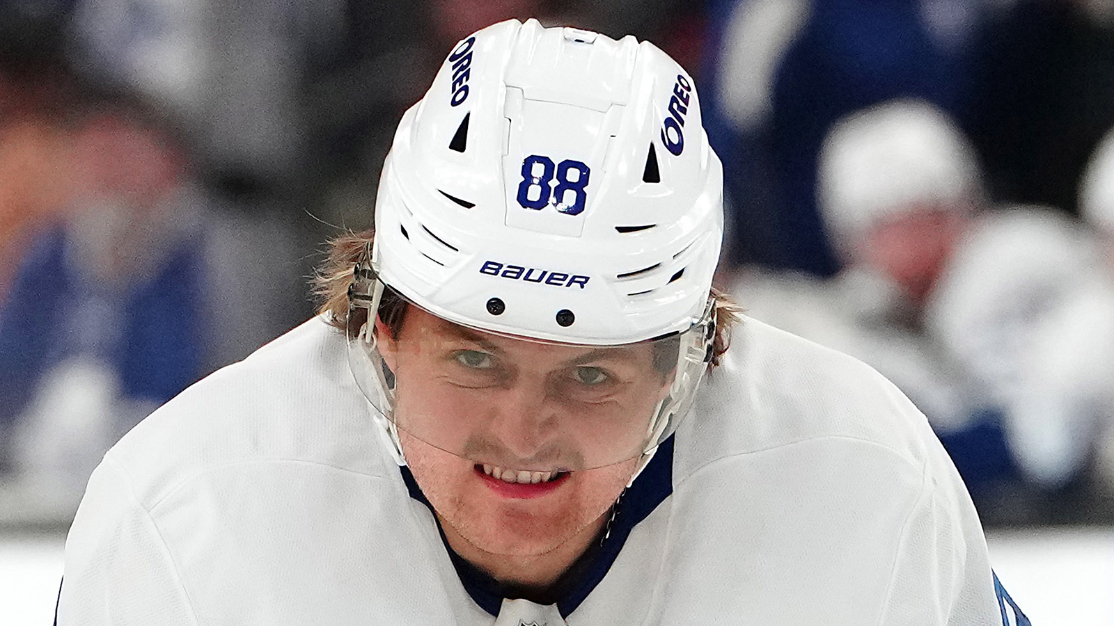 William Nylander looks on the ice