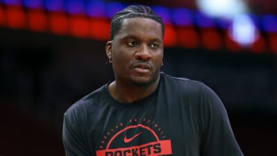 Clint Capela in warmups