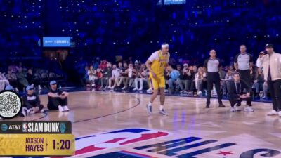Jaxson Hayes in the 2026 NBA Slam Dunk Contest