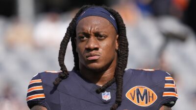Tremaine Edmunds looking on during a game