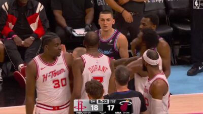 Tyler Herro and Kevin Durant