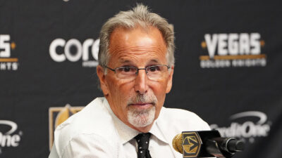 John Tortorella talks to the media