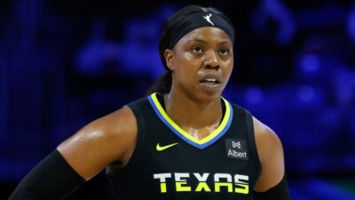 Arike Ogunbowale in her WNBA uniform
