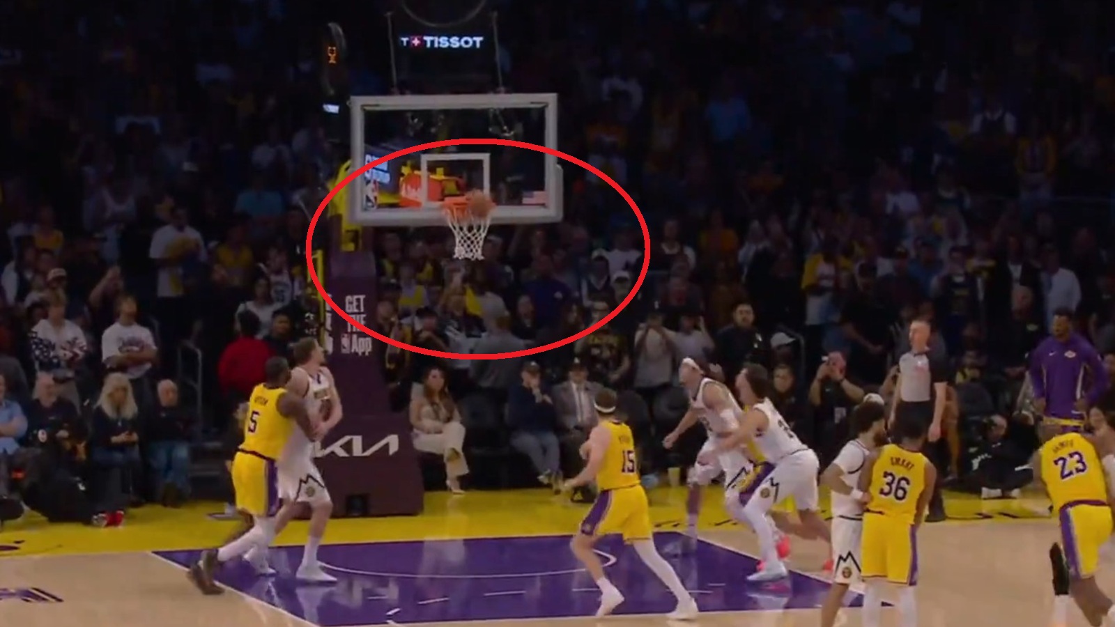 Austin Reaves missing a free throw