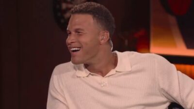 Blake Griffin on the Amazon Prime set