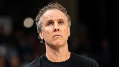 Brian Keefe looking on during a game