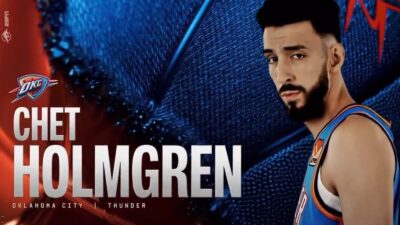 A Chet Holmgren graphic on ESPN