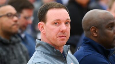 Gerry McNamara looking on