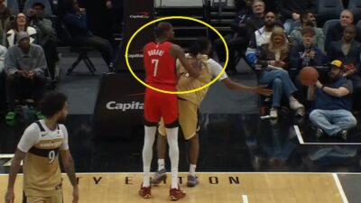 Kevin Durant shoving Bub Carrington