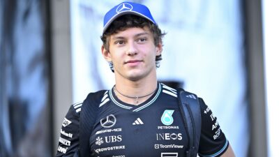 Kimi Antonelli in a hat