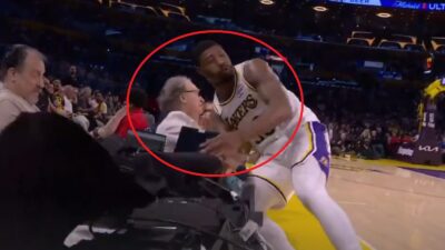 Marcus Smart running into Bill Maher