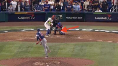 The final strike call to end Team USA vs. the Dominican Republic in the World Baseball Classic