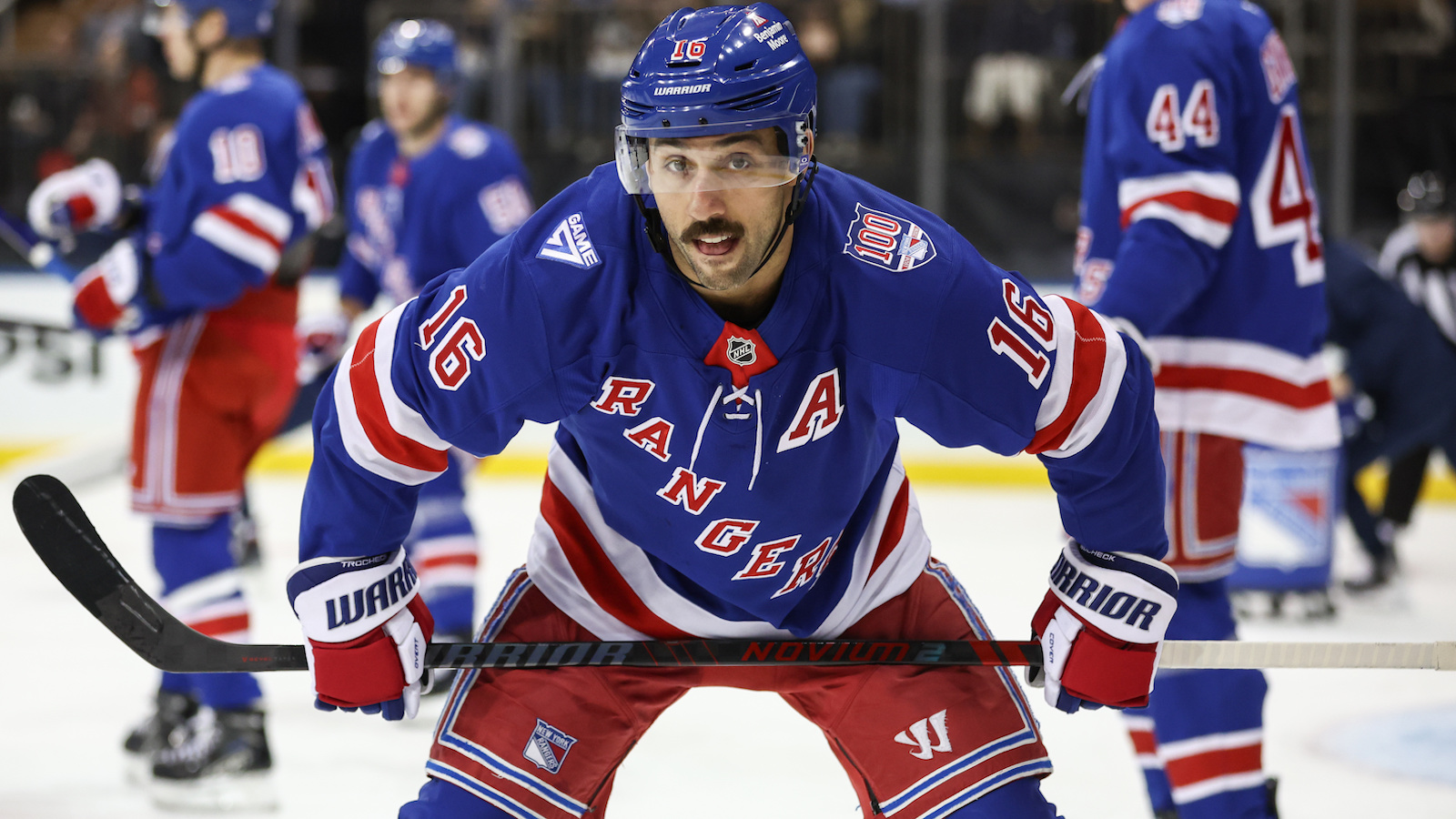 Vincent Trocheck in his Rangers uniform