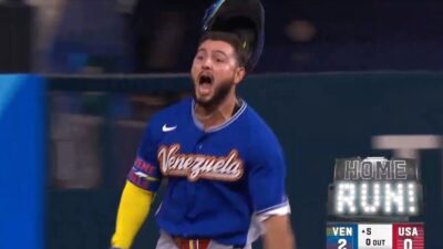 Wilyer Abreu celebrating a home run