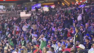 Celtics fans chanting in Game 4 against the 76ers